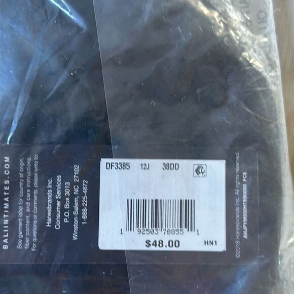 Bali Passion Comfort Minimizer Underwire BraDF3385 Black NWT and in packaging - Picture 5 of 6